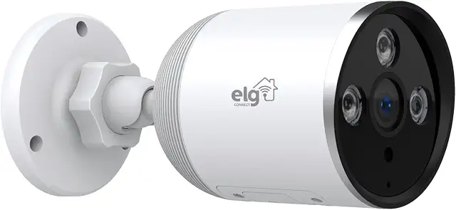 ELG, SHCF601, Câmera Externa Full Color 1080P IP65, Lente 3.6mm, Grava Full HD 1080p, Inteligente, Wi-Fi, Protocolo ONVOF, Perfil S, Branco