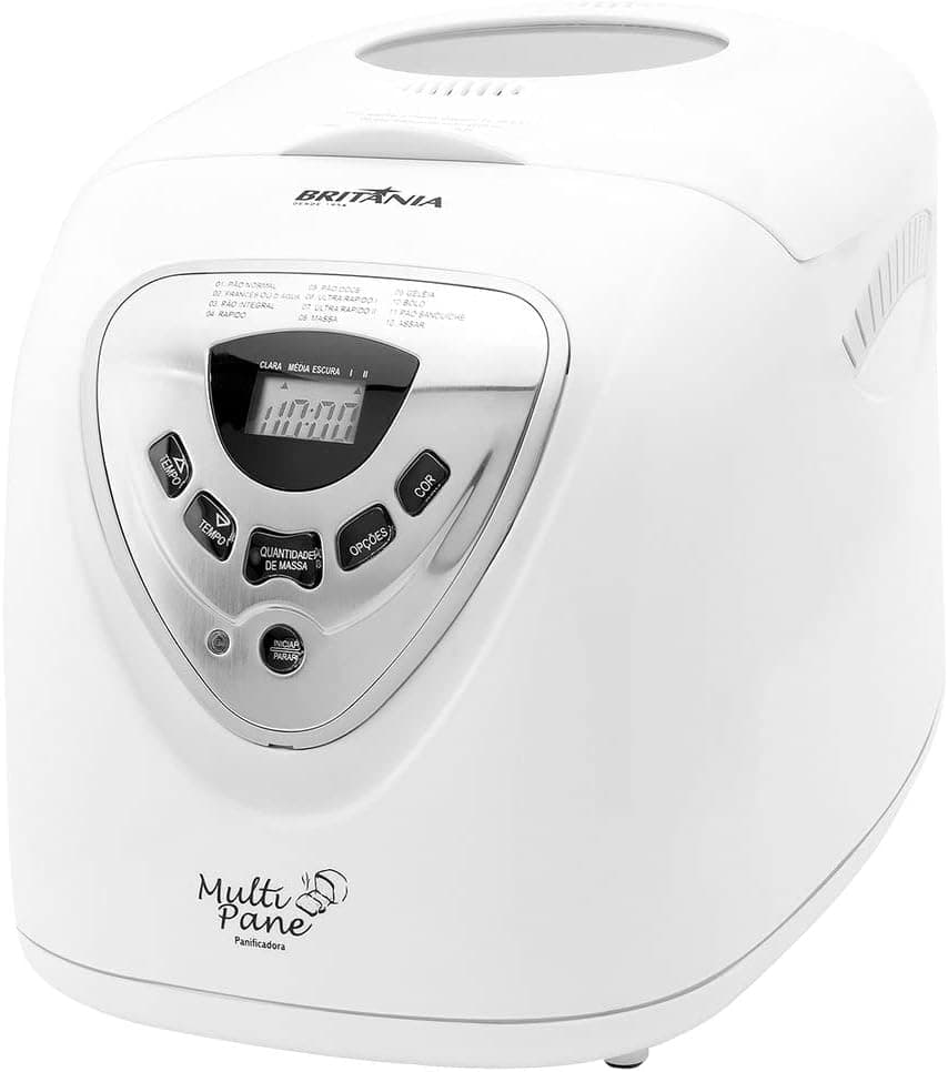 Britânia Panificadora, Multipane, 550W, Branco, 110v, Metal e Plástico