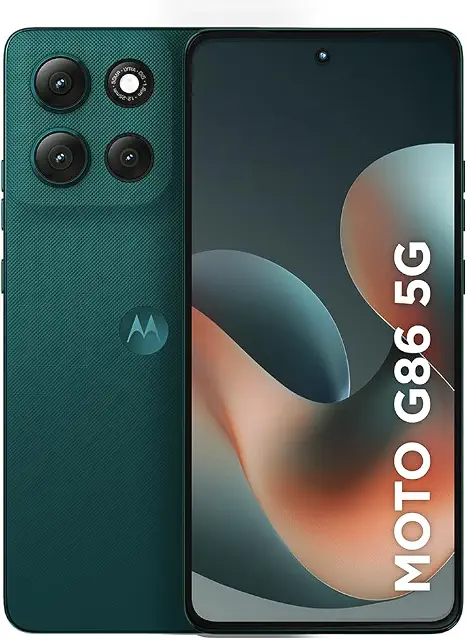 Smartphone Motorola Moto g86 5G - 512GB 24GB (12GB RAM+12GB Ram Boost) Tela 1.5K pOLED, 50MP Sony camera OIS Moto AI, videos em 4K, IP68 + IP69 - Verde Escuro