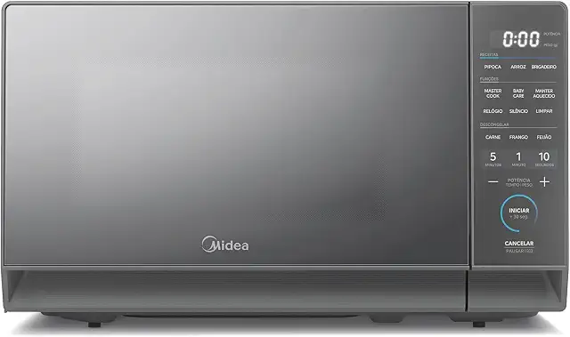 Micro-ondas 20L Prata Porta Espelhada MasterCook Midea 110V