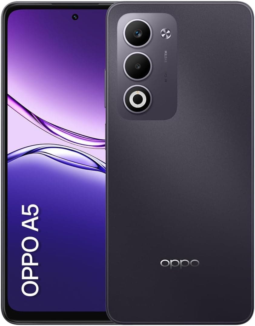 Smartphone OPPO A5 256GB 6GB Ram Bateria 6000mAh 45W 50MP AI Câmera Roxo