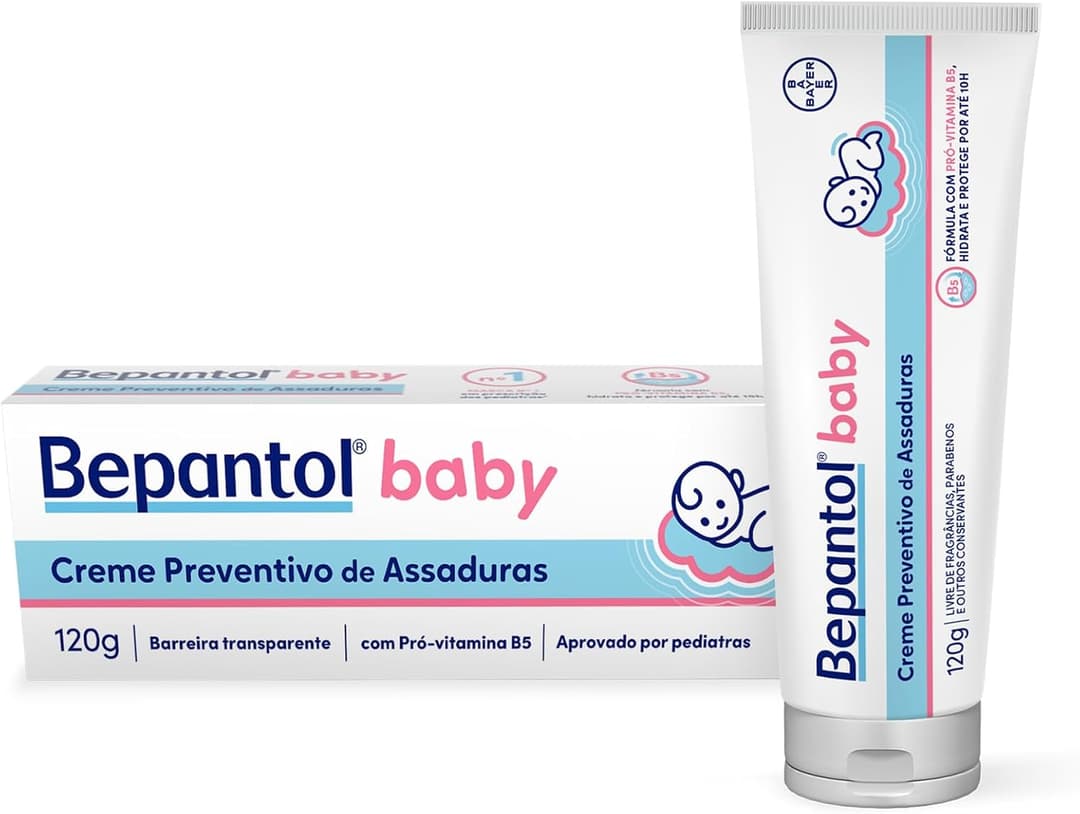 Creme Bepantol Baby para assadura, Hipoalergênica, 120g