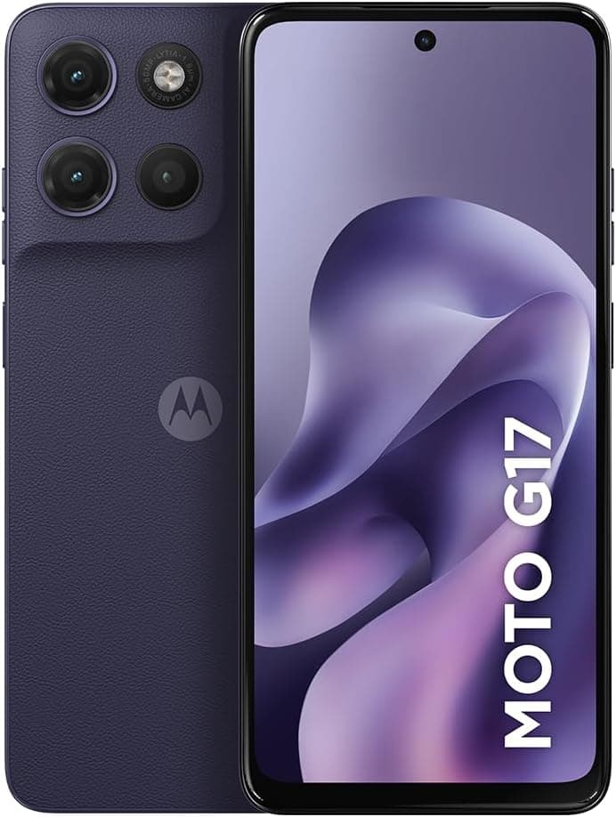 Smartphone Motorola Moto G17 4G - 128GB 4GB Ram + 8GB Ram Boost - Roxo