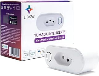 EKAZA, Tomada Inteligente 16A, WI-FI, Com medidor de consumo, Compatível com Alexa e Google Assistente – T005
