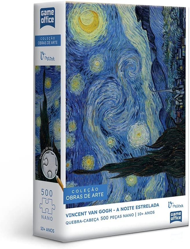 Toyster - Quebra-cabeça: Vincent Van Gogh: A Noite Estrelada - 500 peças nano - Game Office