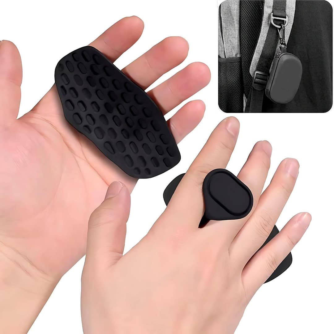 Luva Academia Crossfit MHSHOP - Grip Antiderrapante Musculação - Protetor Palmar Feminino e Masculino - Luva Treino Fitness com Estojo