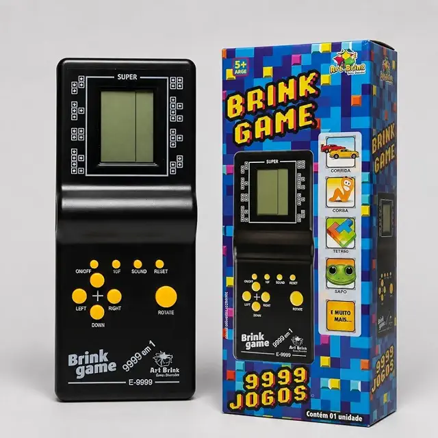 Brink Mini Game Jogo Retrô 9999 em 1 Art Brink
