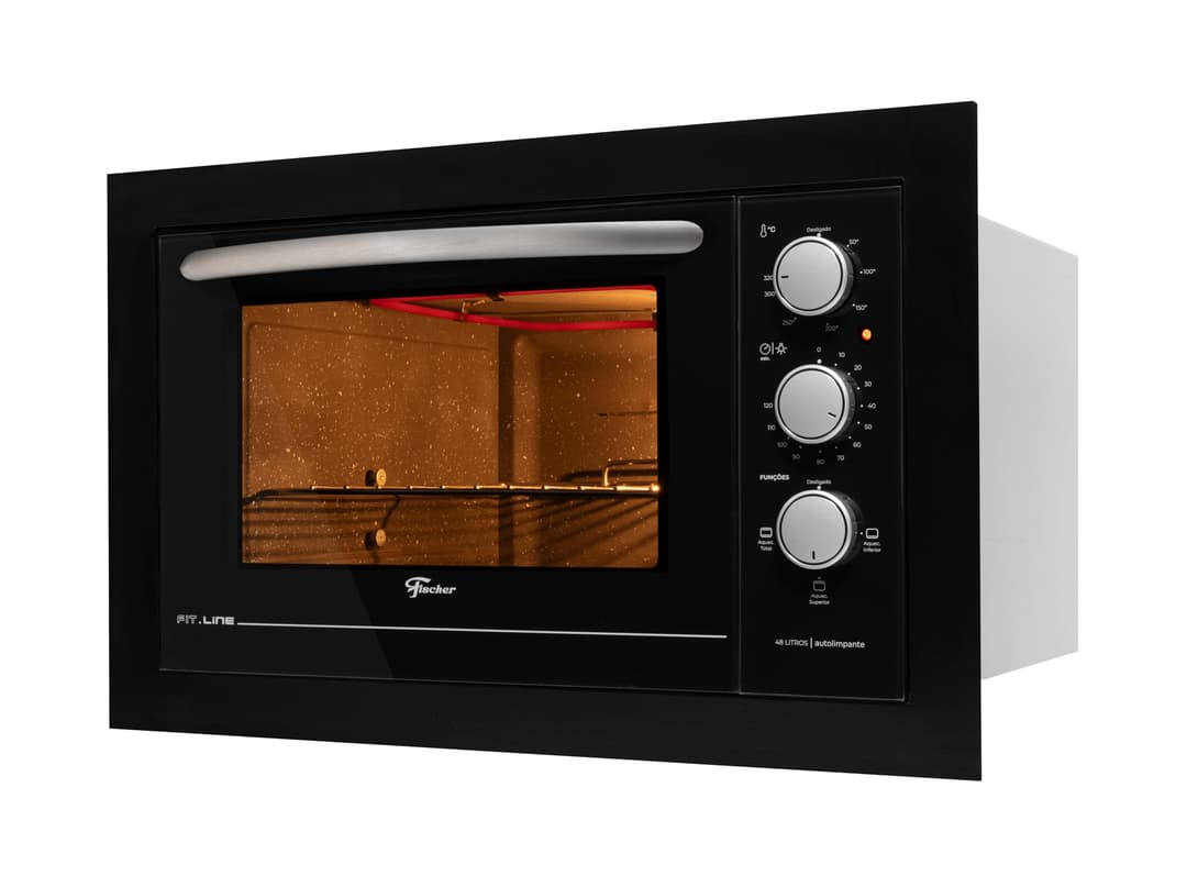 Fischer Forno Elétrico Embutir Fit Line 48L Black 220V 34493-95482