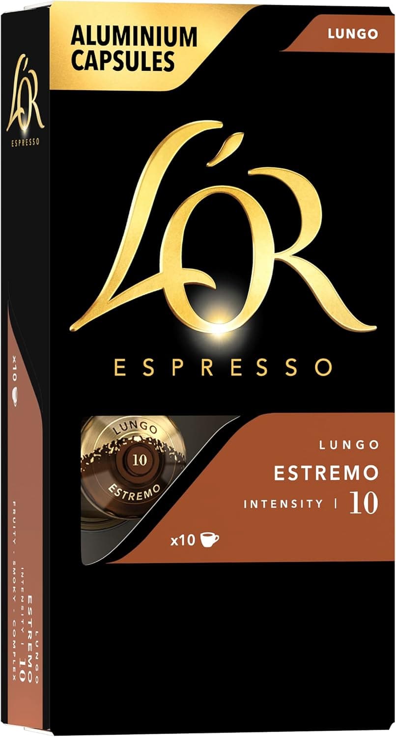Cápsulas de Café L'OR, Estremo, 52g, Pack com 10 Unidades