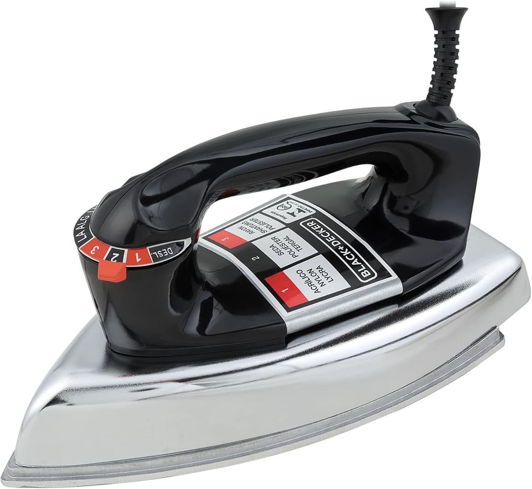 Ferro De Passar Black+decker Vfa Preto cromado 127v clássico