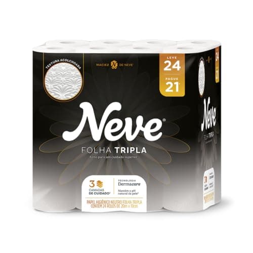 Papel Higiênico Neve Supreme Folha Tripla Leve 24 Pague 21 20 Metros