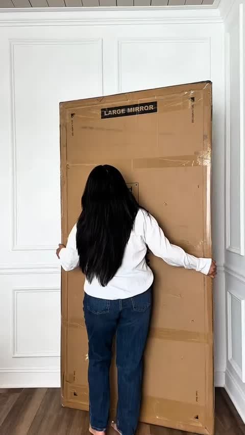 Espelho Corpo Inteiro Vitral 150x50cm C/ Suporte De Chão