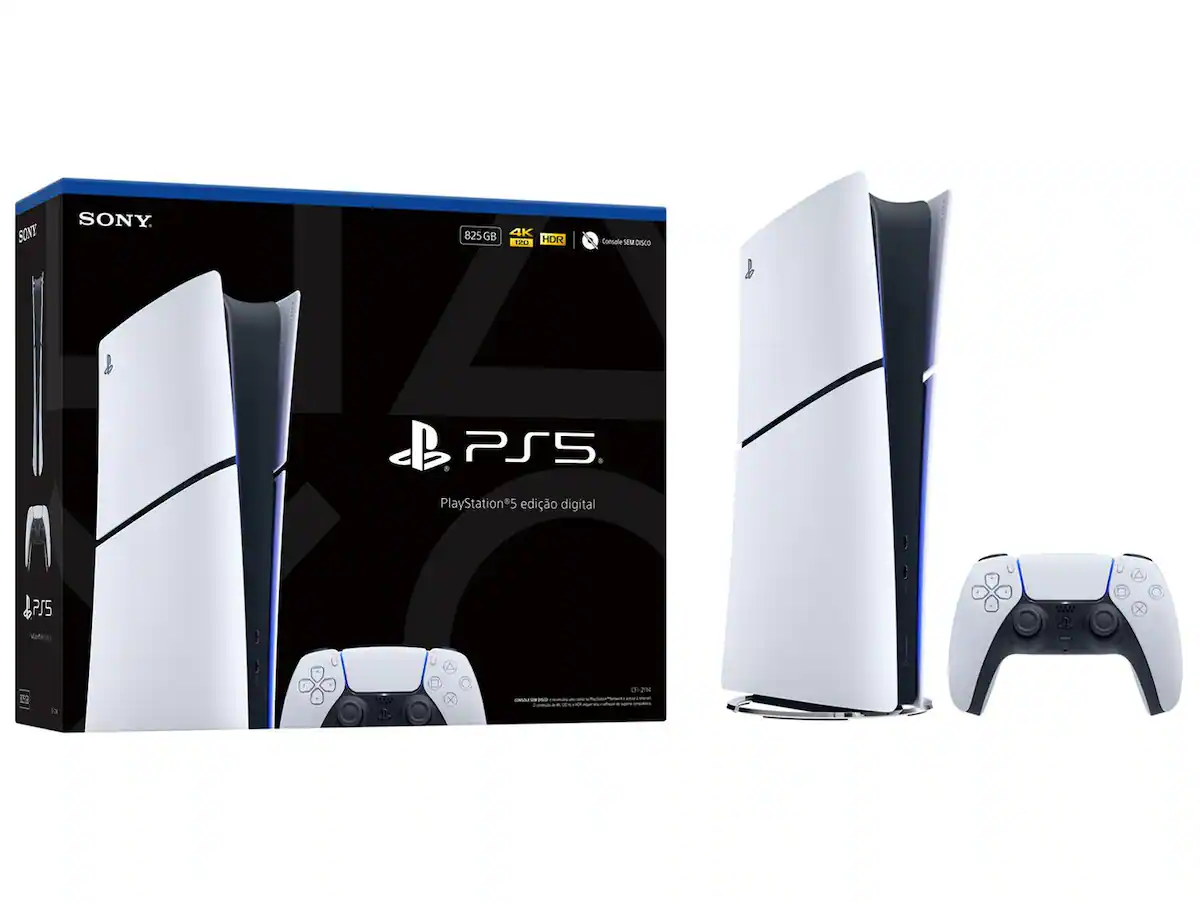 Console PlayStation 5 Slim Digital 825GB com controle Dualsense - Sony