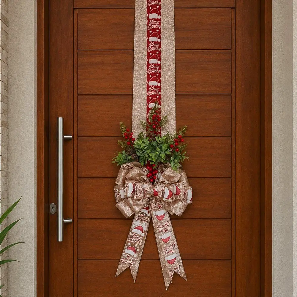 Escapulário Enfeite Natal Merry Christmas Decoração Porta 2m - Genérico