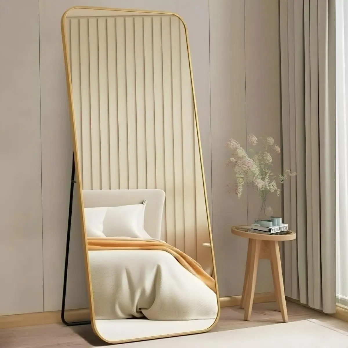 Espelho Lopazzi Grande Retangular 170x70 Decoração Corpo Inteiro com Moldura de Metal