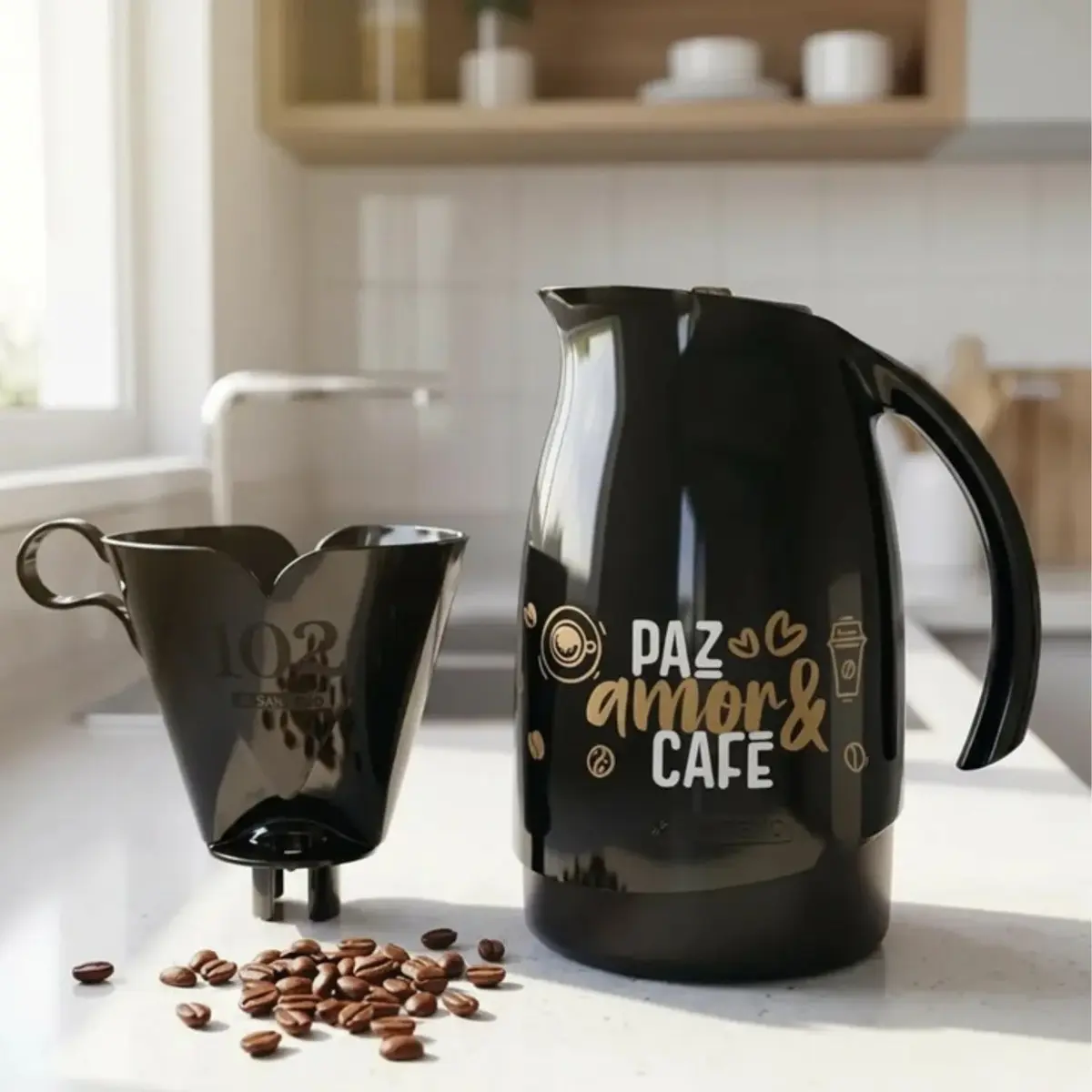 Garrafa Térmica Bule Com Suporte Para Filtro 700ml - Sanremo