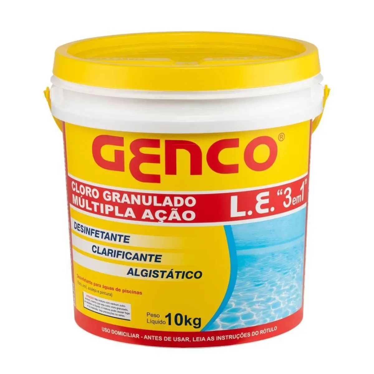 Genco Cloro Granulado Múltipla Ação 3 em 1 10kg - Genco Químicos