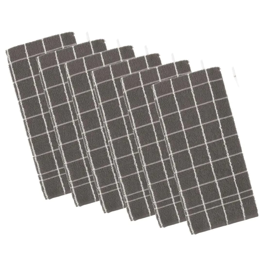 Kit 6 Panos de Prato Teka Chef Premium Atoalhado 100% Algodão 45 x 70cm