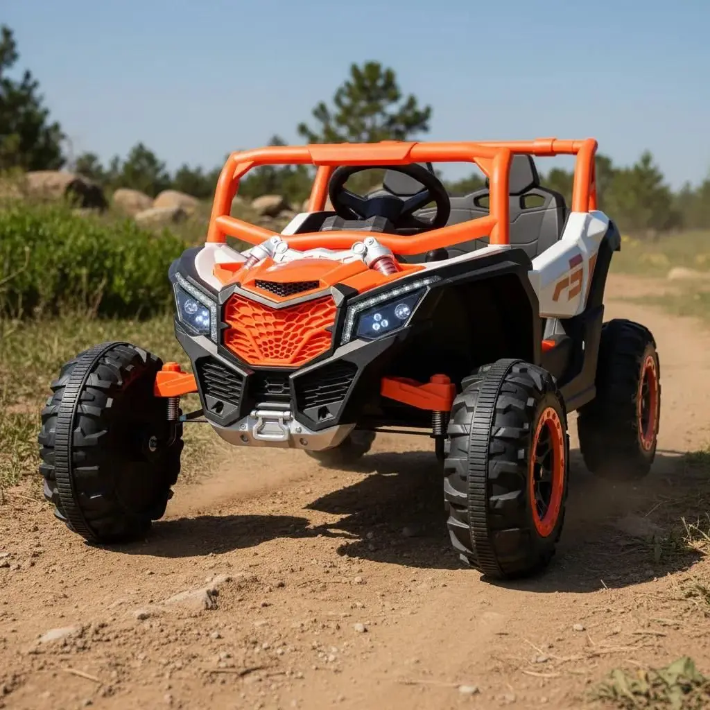 Quadriciclo Utv Carro Elétrico Infantil 12v Com Luz De Led Música Buzina - Brinq Kids