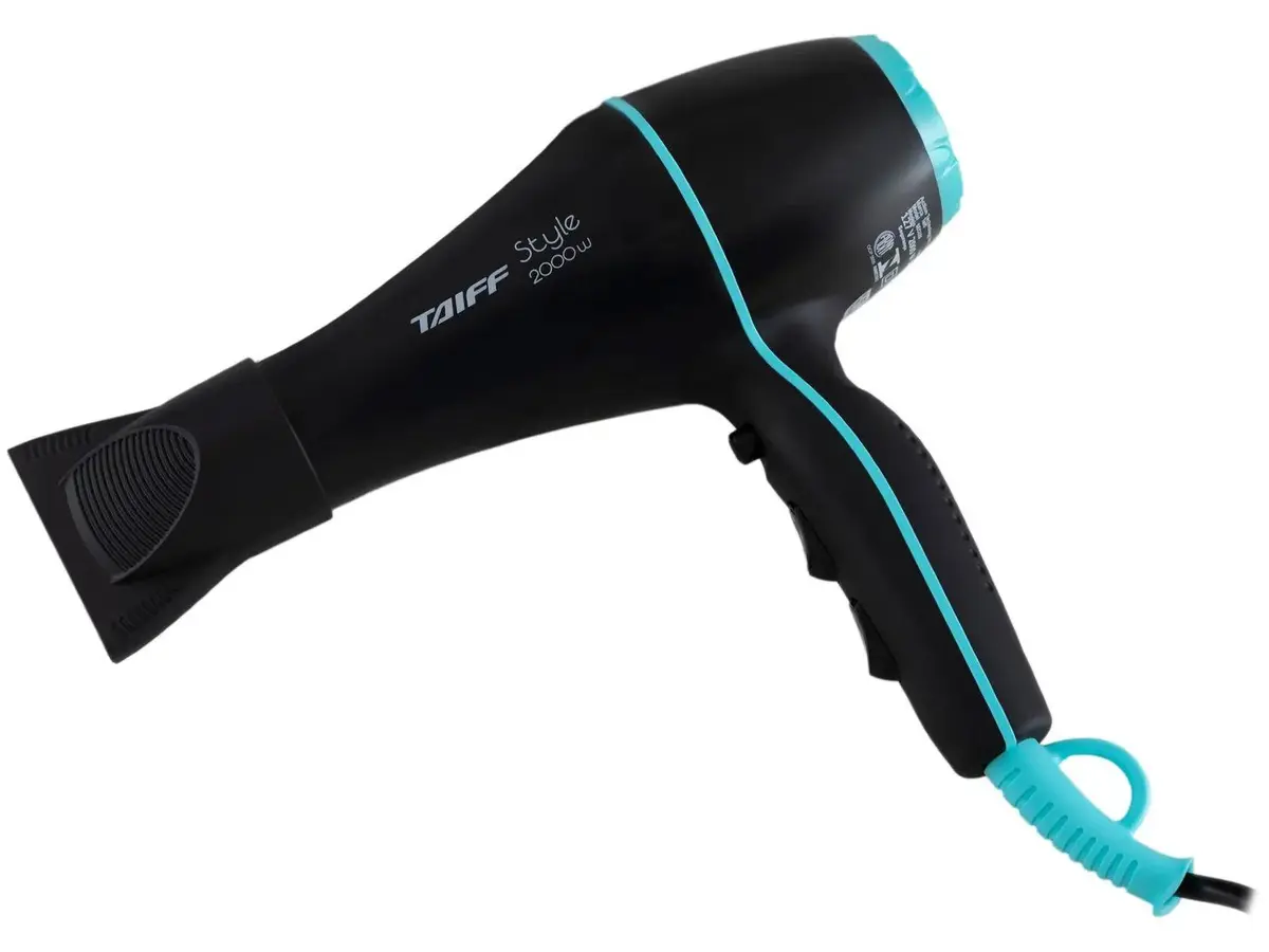 Secador de Cabelo Taiff Style Preto 2000W - 2 Velocidades