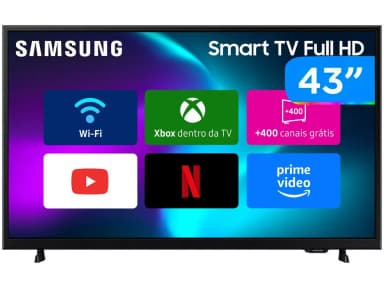 Smart TV 43" Samsung Full HD 43F6000F Tizen Hyper Real 2 HDMI