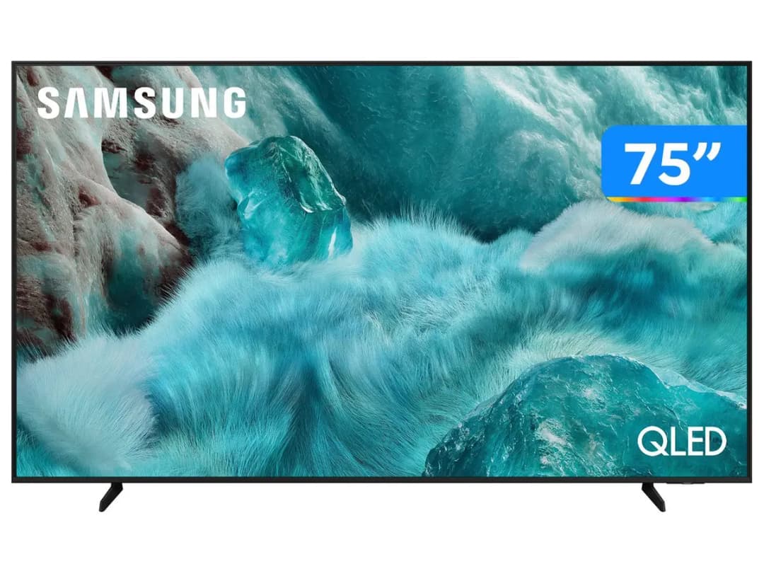 Smart TV 75" Samsung Ultra 4K QLED QN75Q7FAAGXZD Tizen Q4 AI 3 HDMI