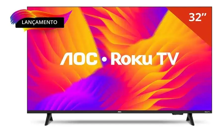 Smart tv aoc 32" dled wifi roku tv 32s5155/78g