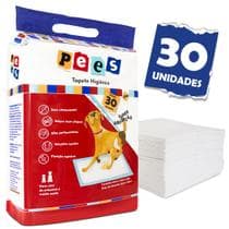 Tapete Higiênico Slim Pees para Cães Premium 30 Unidades 50x60 cm Alta Absorção