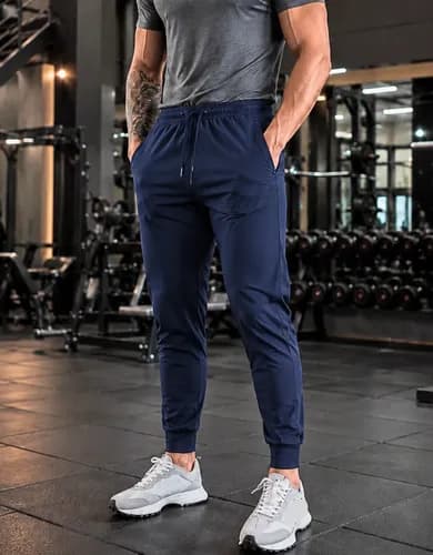 Calça Tactel Elastano Masculina Jogger Treino Academia Slim