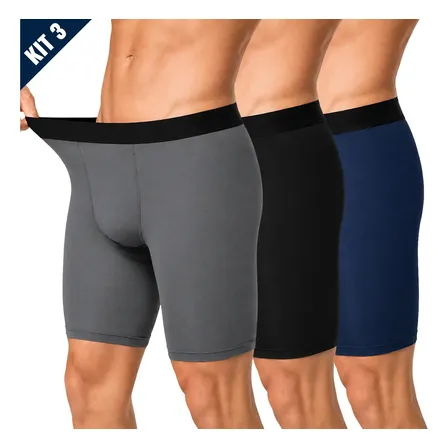 Kit 3 Bermuda Térmica Masculino Short Compressão Corrida