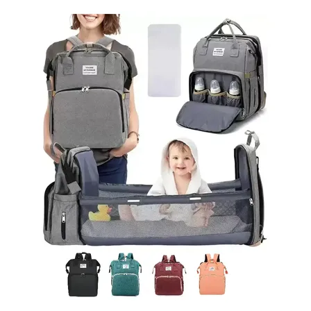 Mochila Maternidade Bolsa Bebê Térmica Com Berço E Trocador