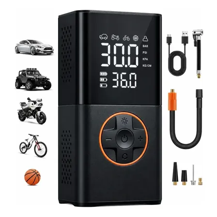 Compressor De Ar Portátil Mini Pneu Bomba 150psi 12v Astroai Preto 12v 50 Hz Bifásica
