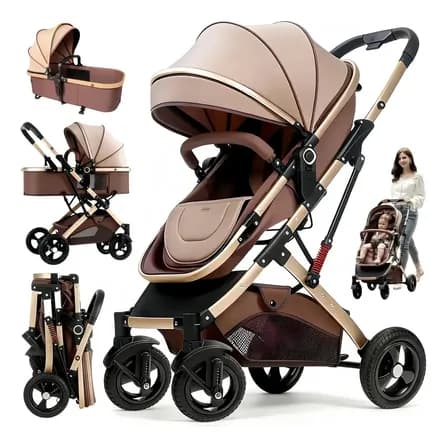 Carrinho De Bebê Passeio Reversivel Chique Conforto 3 Em 1