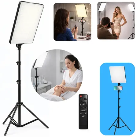 Ring Light LED Iluminador Profissional Tripé 210m Luz Branca e Amarela Controle Ajustável Suporte Celular