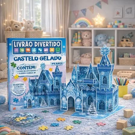 Livro Quebra-cabeça 3d Interativo Infantil Aprenda Brincando