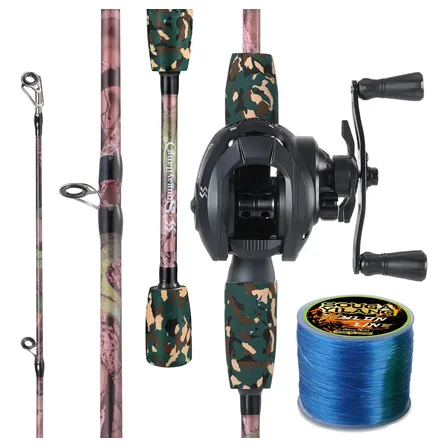 Kit De Pesca Completo Vara 1.68m/1.80m + Carretilha E Linha Vara-1.68m Direito