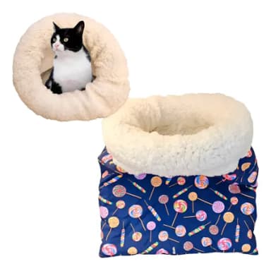 Cama Toca Para Gatos Saco De Dormir Caminha Confortável Variadas