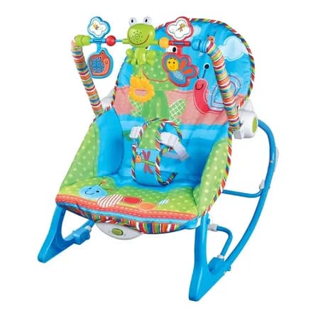 Cadeira De Descanso Vibratória Musical Maxi Baby Azul Azul