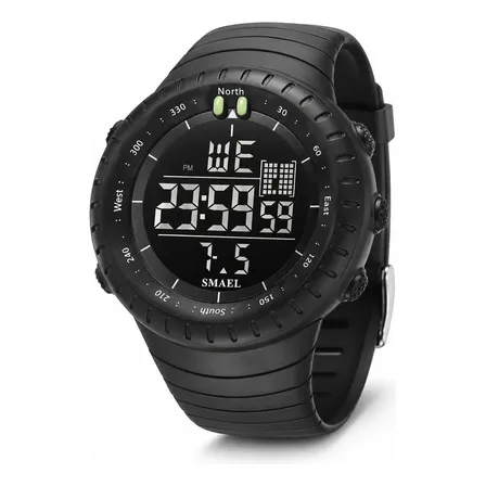 Relógio Masculino Smael 1237 Digital Esportivo 50m Led Preto