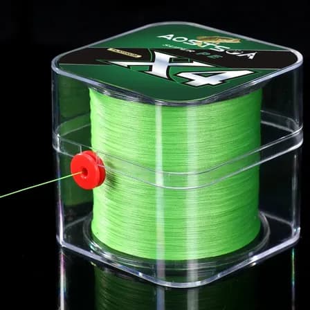 Linha de Pesca Multifilamento AOSTSOA X4 Verde 500m 0.28mm 16kg 4 Fios Polietileno