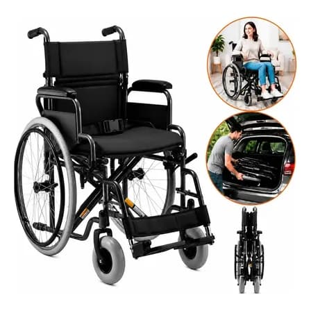 Cadeira De Rodas Dobrável Modelo D400 Até 120 Kg - Dellamed