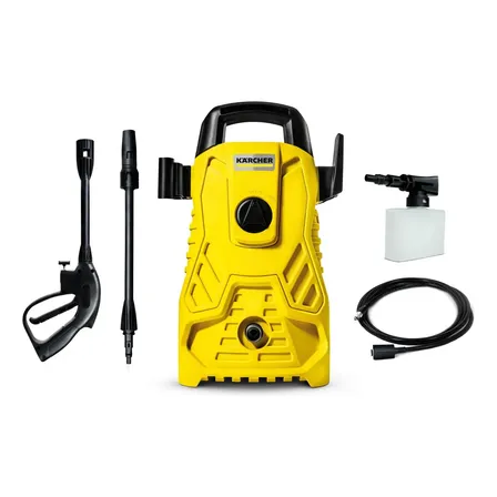 Lavadora de Alta Pressão Kärcher Compacta 1.500 PSI 1400W 300L/h com Aplicador de Detergente e Lança Regulável