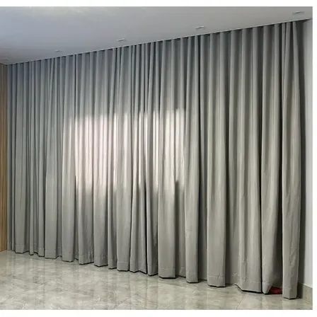 Cortina Gaze Linho E Blackout 7m X Alt. Trilho Suíço Duplo