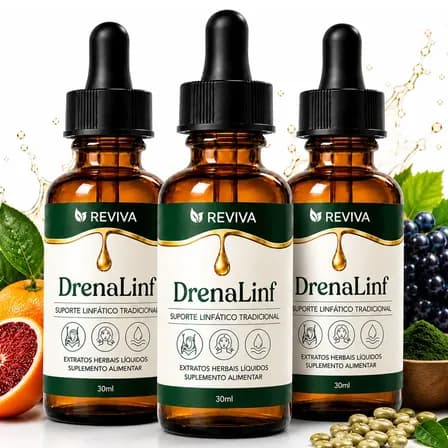 Kit 3 Drenalinf 30 Ml Fórmula Importada | Envio Full Suplemento Para Drenagem Linfática