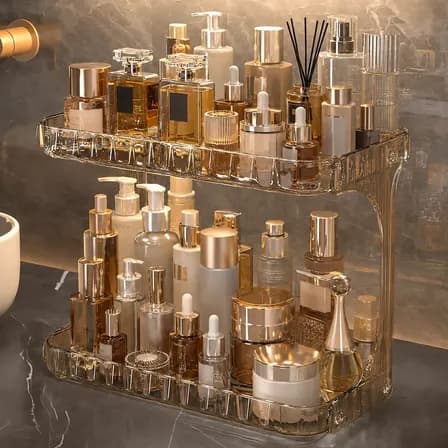Organizador De Cosméticos Para Banheiro E Penteadeira Marrom