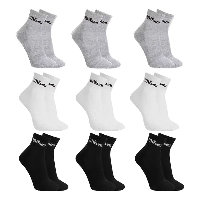 Kit 9 Pares Meias Wilson Cano Médio Masculino Adulto