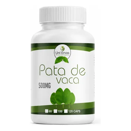Pata De Vaca 500mg 120 Cápsulas Uni Ervas Belle Sem Sabor