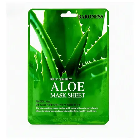 Mascara Facial Coreana Baroness Aloe Vera Romã Skincare Normal
