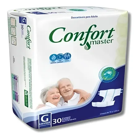 Fralda Geriátrica Descartável Confort Master Adulto Atacado
