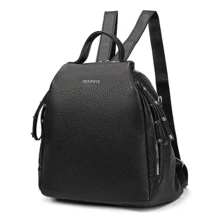 Mochila Feminina Para Deslocamento, Viagem E Saída Durável Preto